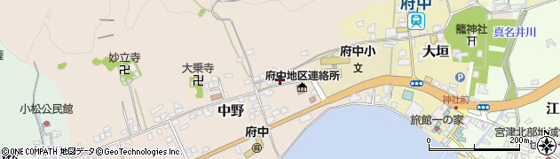 京都府宮津市中野666周辺の地図