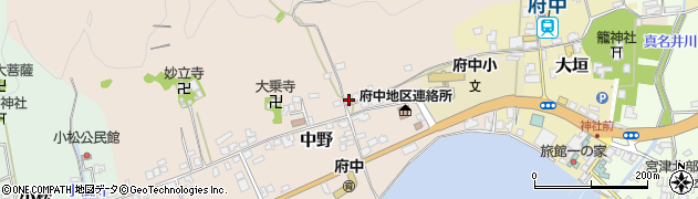 京都府宮津市中野599周辺の地図