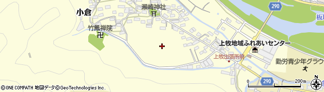 岐阜県美濃市小倉周辺の地図