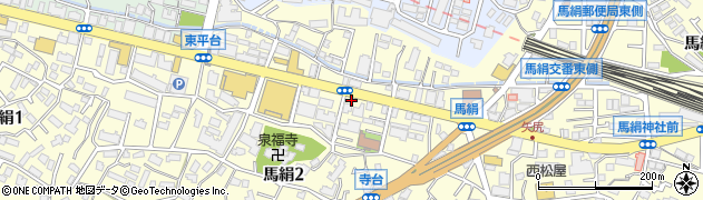 神奈川県川崎市宮前区馬絹2丁目3-1周辺の地図