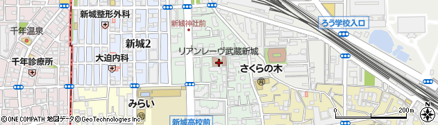 リアンレーヴ武蔵新城周辺の地図