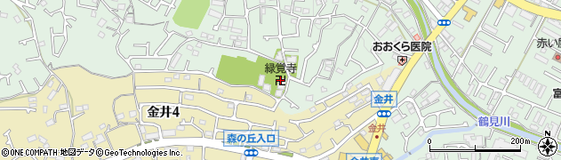 緑覚寺周辺の地図