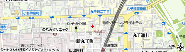 オリックスレンタカー　新丸子駅前店周辺の地図