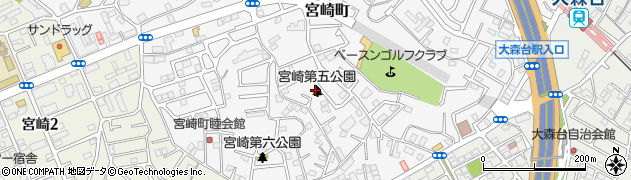 宮崎第5公園周辺の地図