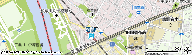 東京都大田区田園調布本町27周辺の地図