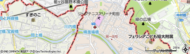 東京都町田市三輪町13周辺の地図