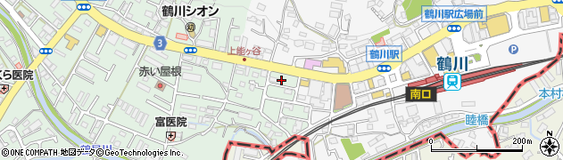 鶴川駅西側自転車駐車場周辺の地図