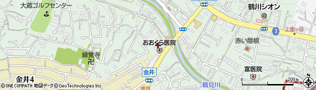 東京都町田市大蔵町3167-8周辺の地図