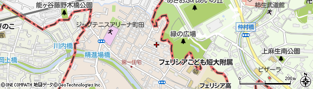 東京都町田市三輪町63周辺の地図