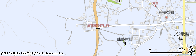 浦富熊野神社前周辺の地図