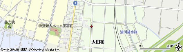 山梨県中央市大田和周辺の地図
