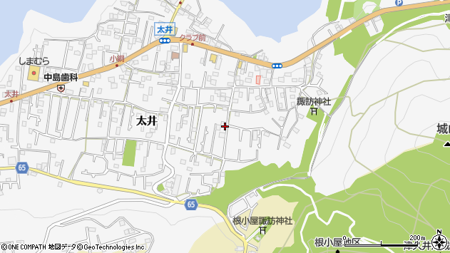 〒252-0152 神奈川県相模原市緑区太井の地図