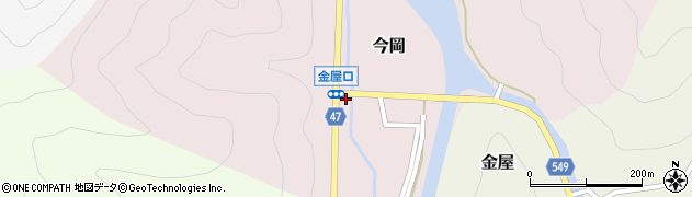 兵庫県美方郡新温泉町今岡208周辺の地図