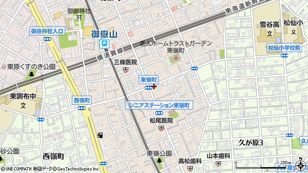 〒145-0074 東京都大田区東嶺町の地図