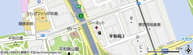株式会社ジーネット　東京機械二課周辺の地図