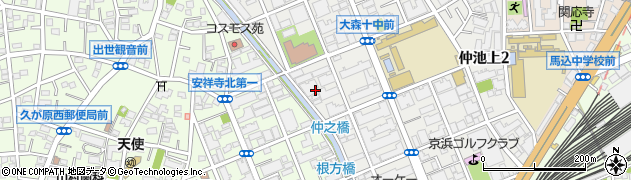 東京都大田区仲池上2丁目26周辺の地図