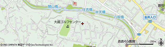 東京都町田市大蔵町3096-28周辺の地図