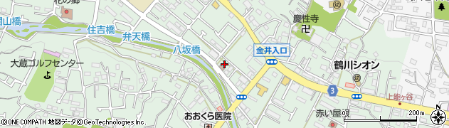 東京都町田市大蔵町222-2周辺の地図
