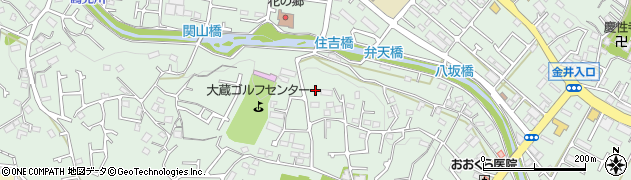 東京都町田市大蔵町3096-22周辺の地図