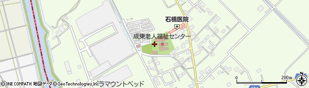 成東福祉作業所周辺の地図