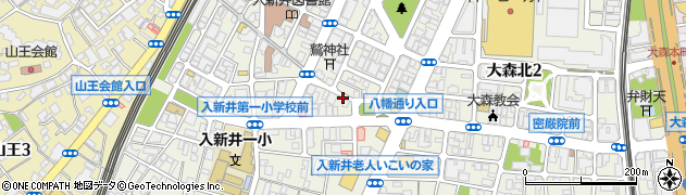 東京都大田区大森北1丁目周辺の地図