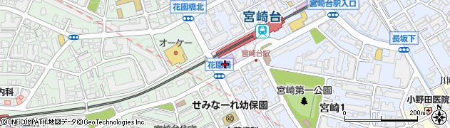 ティップネス宮崎台店周辺の地図