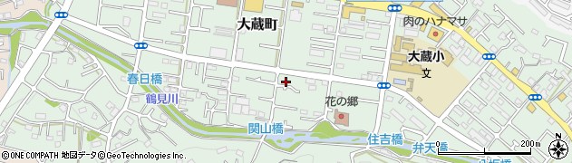 東京都町田市大蔵町405-2周辺の地図