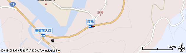 渡島周辺の地図