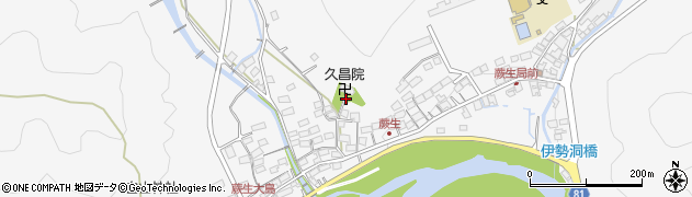 岐阜県美濃市蕨生周辺の地図