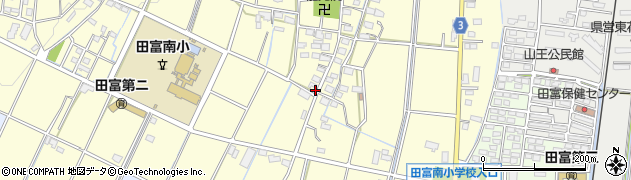 山梨県中央市西花輪1299周辺の地図