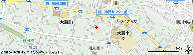 東京都町田市大蔵町370-7周辺の地図