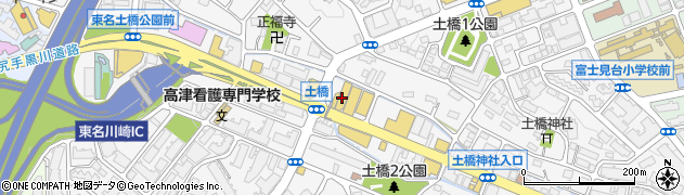 トヨタモビリティ神奈川宮前平店周辺の地図