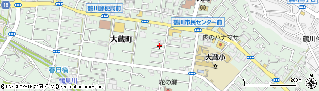 東京都町田市大蔵町382周辺の地図