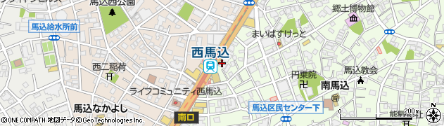まいばすけっと西馬込駅前店周辺の地図