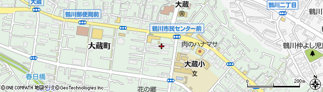 東京都町田市大蔵町344周辺の地図