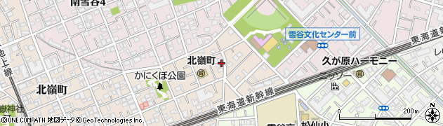 東京都大田区北嶺町19-2周辺の地図