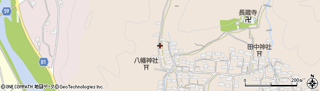 岐阜県美濃市上野周辺の地図