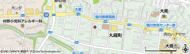 東京都町田市大蔵町474-4周辺の地図