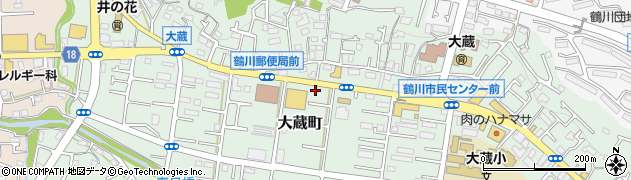 東京都町田市大蔵町416-10周辺の地図
