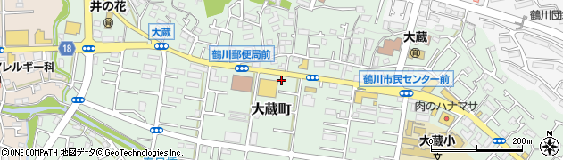 東京都町田市大蔵町416-12周辺の地図