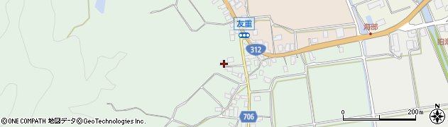 京都府京丹後市久美浜町友重300周辺の地図