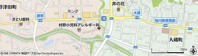 東京都町田市野津田町1207周辺の地図