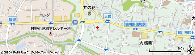 東京都町田市大蔵町526周辺の地図