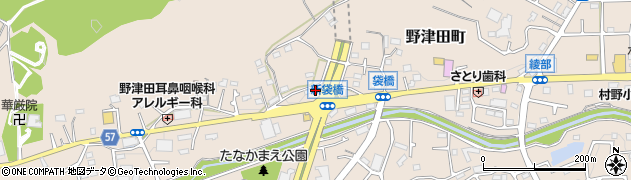 東京都町田市野津田町832周辺の地図
