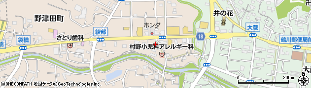 東京都町田市野津田町1082周辺の地図
