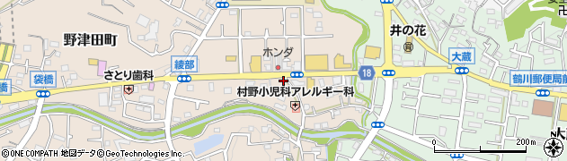 東京都町田市野津田町1082-1周辺の地図