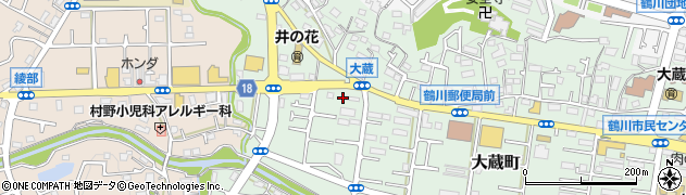 東京都町田市大蔵町505周辺の地図