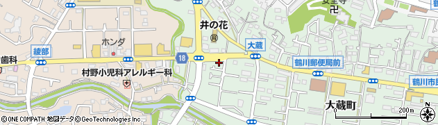 東京都町田市大蔵町534-2周辺の地図