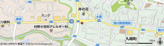 東京都町田市大蔵町534-1周辺の地図