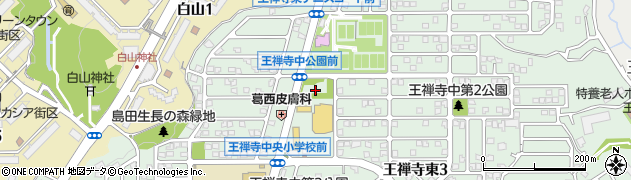 王禅寺中公園周辺の地図